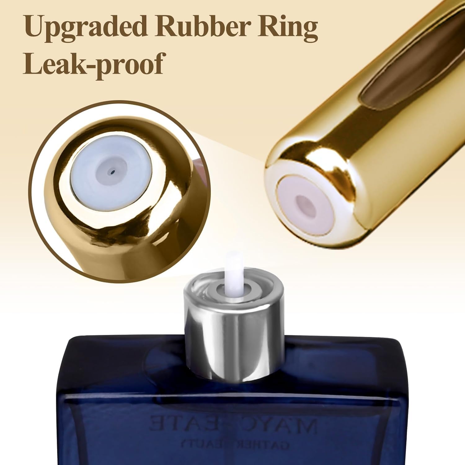 Portable Mini Refillable Perfume Atomizer Bottle - 5ml Travel Size Spray Scent Pump Case (5 Pack) - Perfect for Travel, Gym, Office & On-the-Go Fragrance Touch Ups