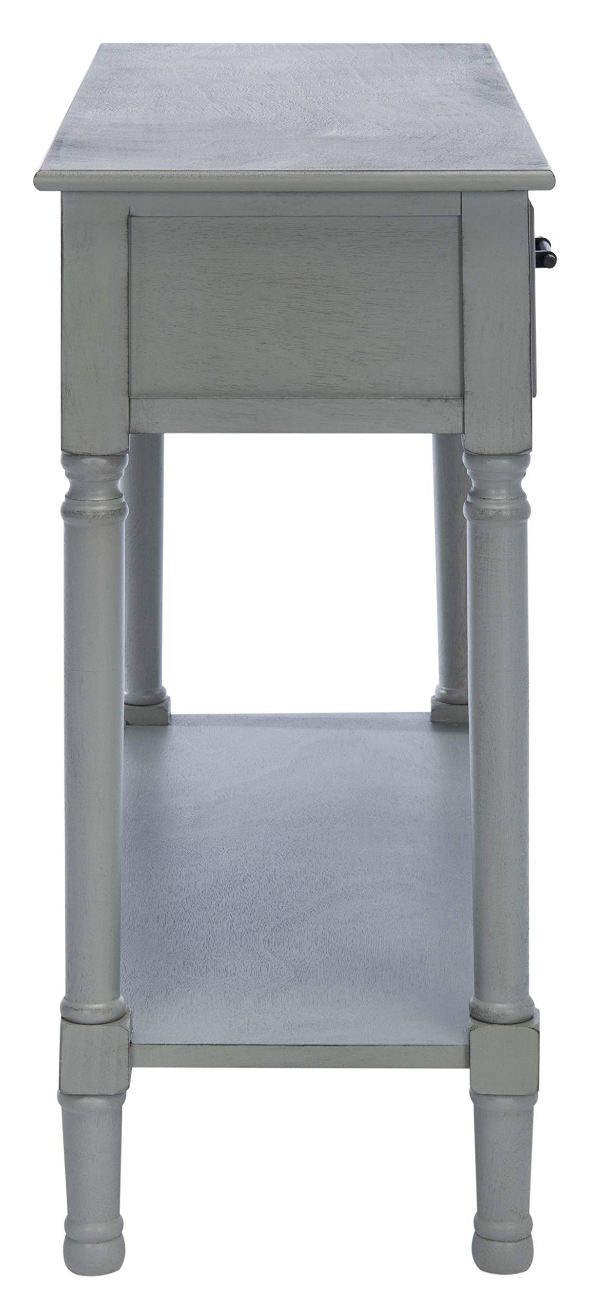 Distressed Grey 2-Drawer Console Table with Bottom Shelf - Safavieh Home Collection Ryder | Perfect for Entryway, Living Room & Hallway Decor