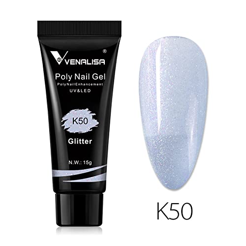 Venalisa Poly Builder Gel - 15g Professional Acrylic Nail Extension Gel for Strong & Natural-Looking Nails | Perfect for Salon, DIY Manicures & Nail Art