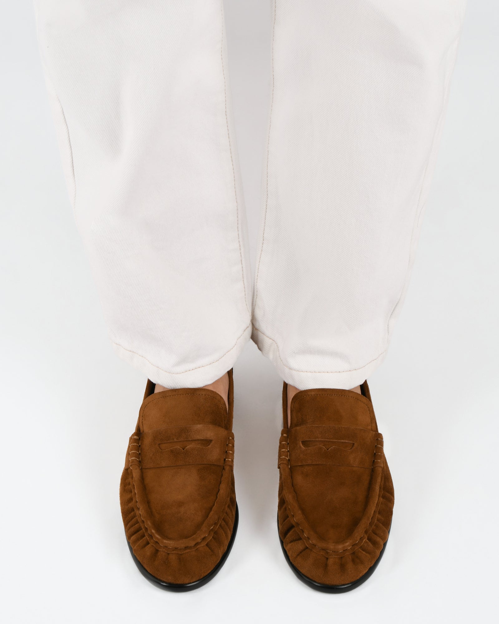 Myrtle Loafers in Biscuit Suede - Comfortable & Stylish Slip-On Shoes for Men & Women | Perfect for Casual Wear, Office & Travel