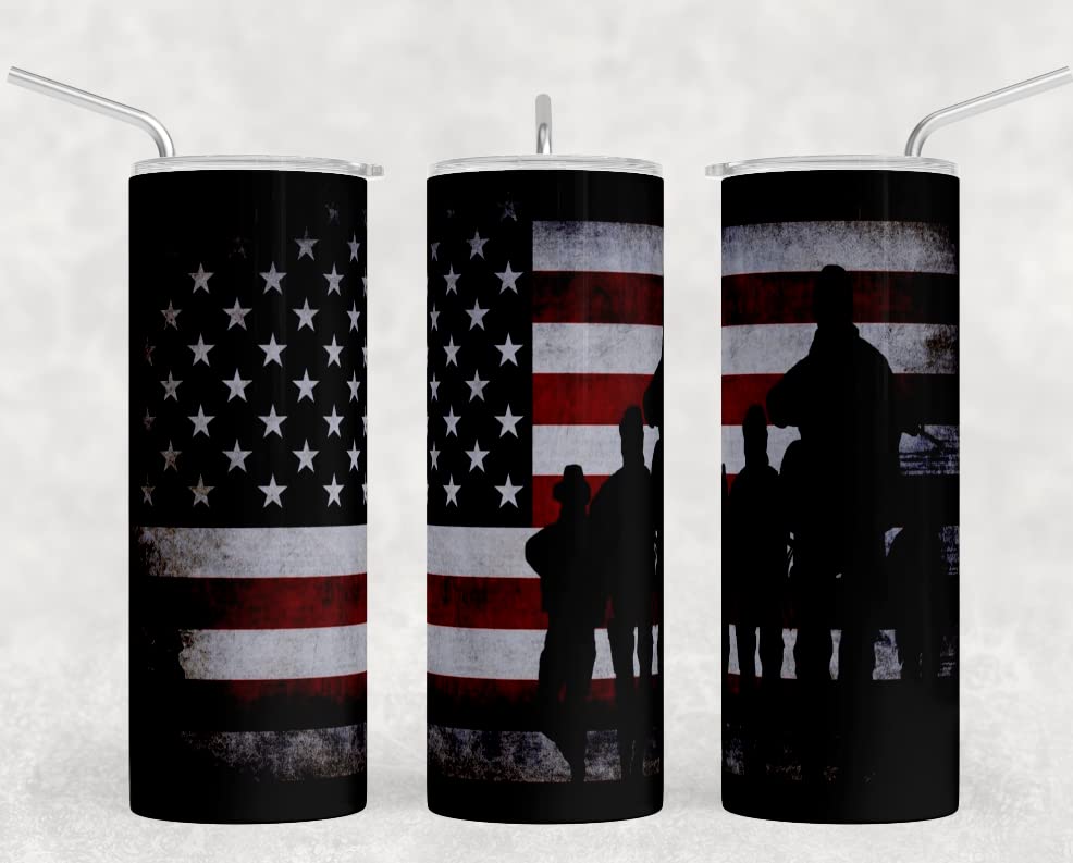 Military Tumbler Sublimation Prints - Ready to Press Heat Transfer Bundle for Custom Insulated Cups, Tumblers & Drinkware - Perfect for DIY Crafts, Gifts & Personalized Drink Containers