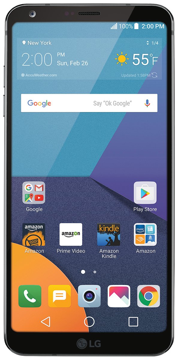 Unlocked LG G6 32GB Smartphone - Compatible with AT&T, T-Mobile & Verizon - Prime Exclusive Black - Perfect for Streaming, Gaming & Business Use