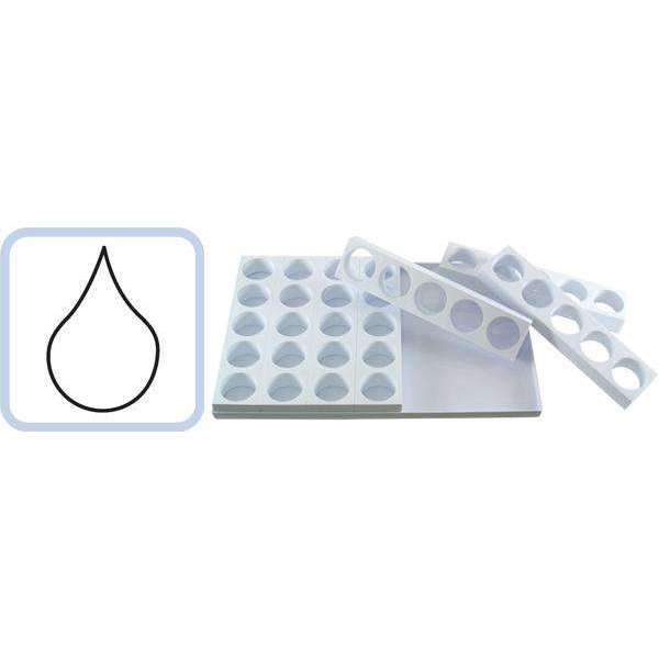 Single Portion Fabrirapide Silicone Mold - Tear Drop Shape for Baking, Chocolate, Candies & DIY Crafts | Perfect for Home Chefs & Dessert Lovers