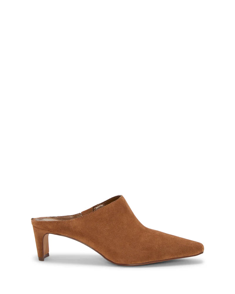 Alexie Kitten Heel Mule Shoes - Women's Comfortable Slip-On Reishi Sandals for Casual Wear, Office & Date Night Outfits