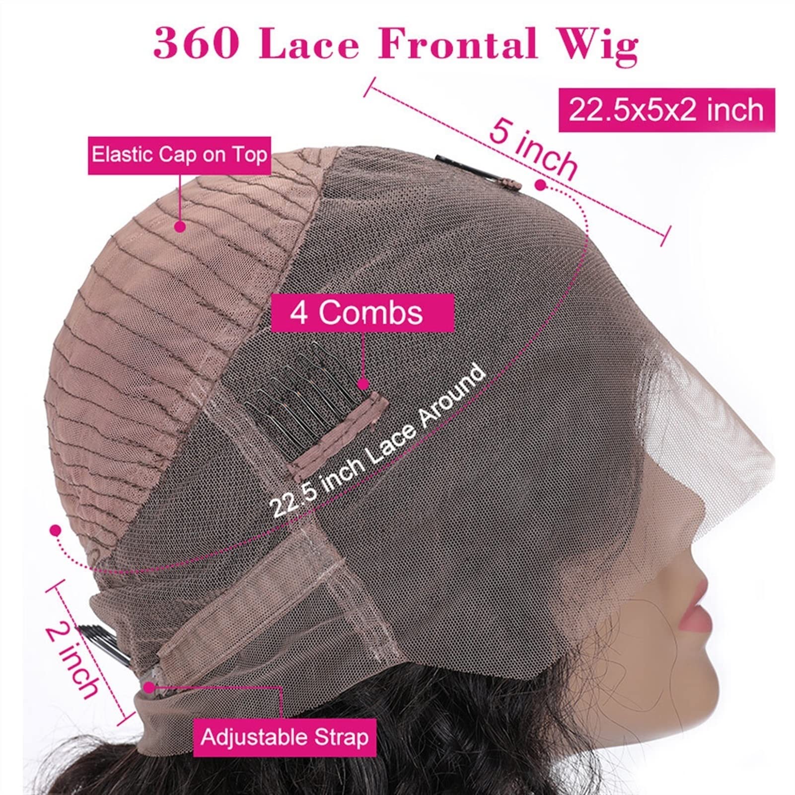 360 HD Transparent Lace Front Human Hair Wigs for Women - 10-30 Inch 13x4 Body Wave Lace Wig - Natural Looking Hair Replacement for Daily Wear & Parties (28 Inches, 360 Lace Frontal) - Perfect for Weddings, Cosplay & Special Events