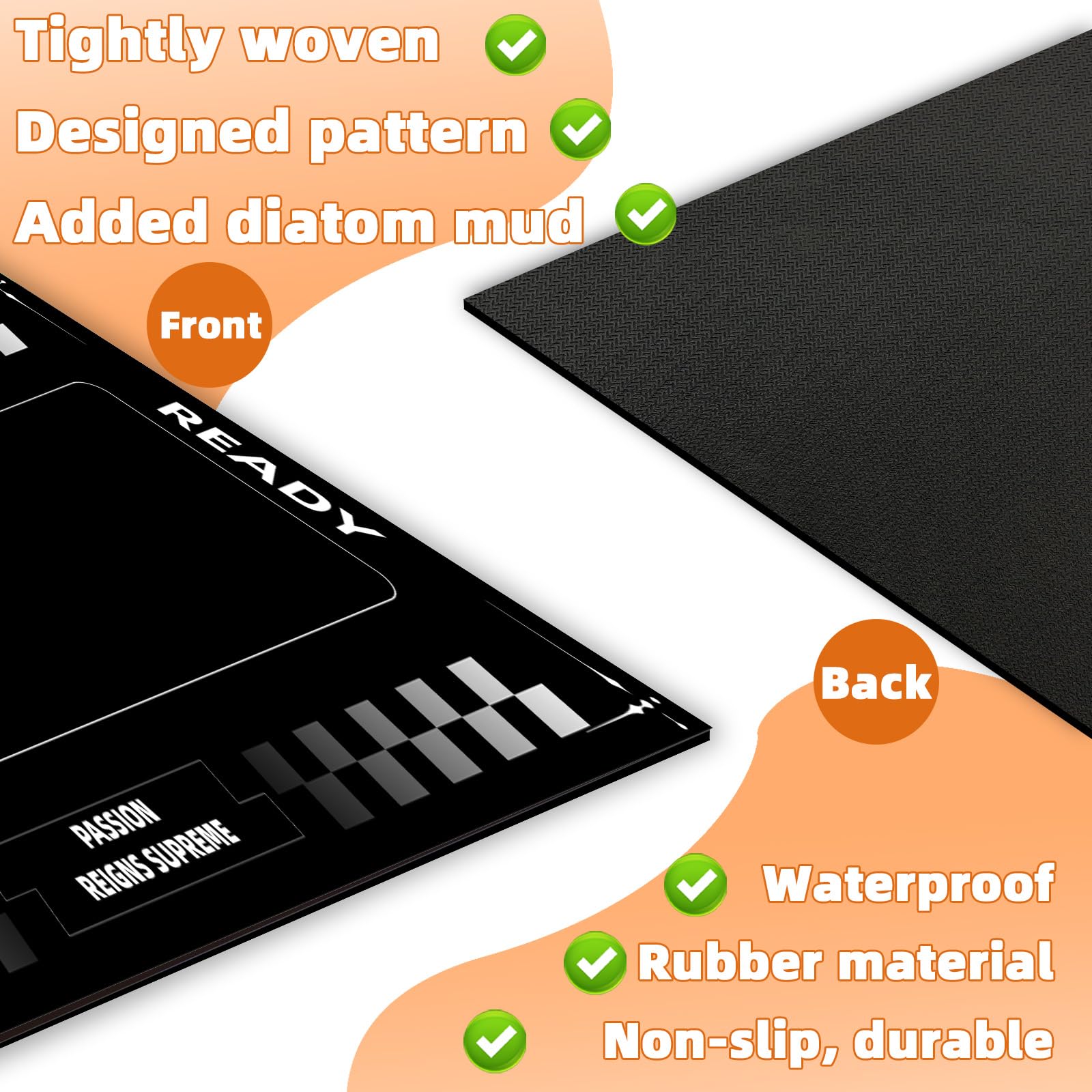 Premium Bike & Treadmill Mat - Heavy Duty Exercise Mat for Peloton, Stationary Bikes & Small Treadmills - Protects Hardwood Floors & Carpets - Ideal for Home Gyms, Cycling Studios & Fitness Equipment Protection