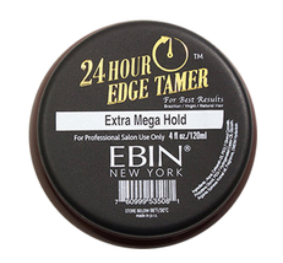 EBIN 24 Hour Edge Tamer - Strong Hold Hair Gel for Sleek Styles (4oz) | Perfect for Braids, Weaves & Natural Hair | Long-Lasting Frizz Control & Flyaway Tamer
