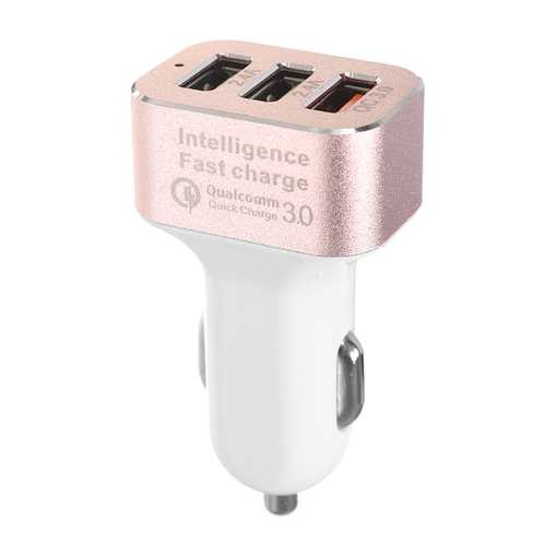 Bakeey 42W QC3.0 Fast Car Charger with 3 USB Ports - Compatible with iPhone X/8/8 Plus, Samsung S8/S7 - Perfect for Road Trips & Daily Commuting