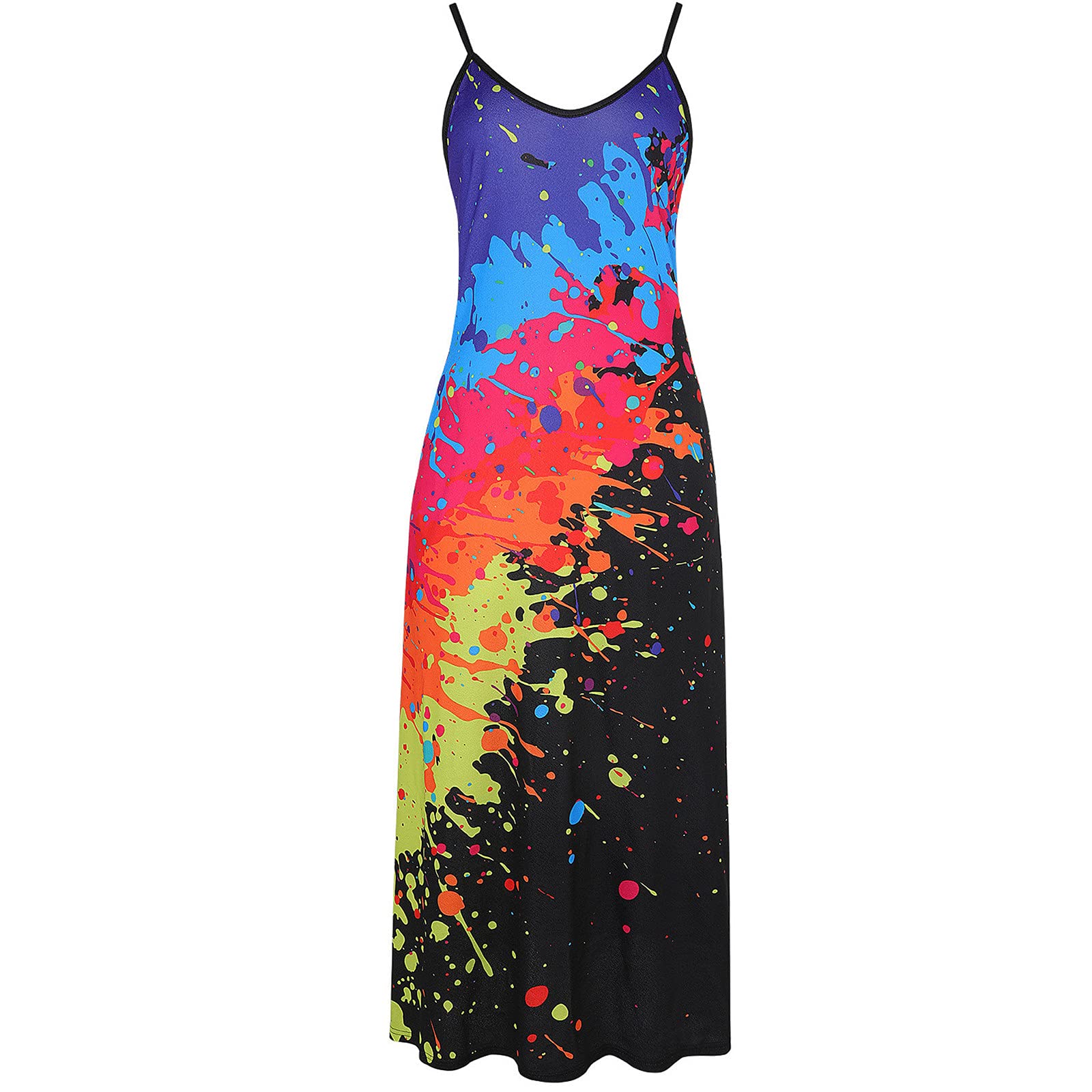 ETHKIA Women's Sleeveless Floral Print Tank Dress - Casual Summer Sundress for Beach, Vacation & Everyday Wear