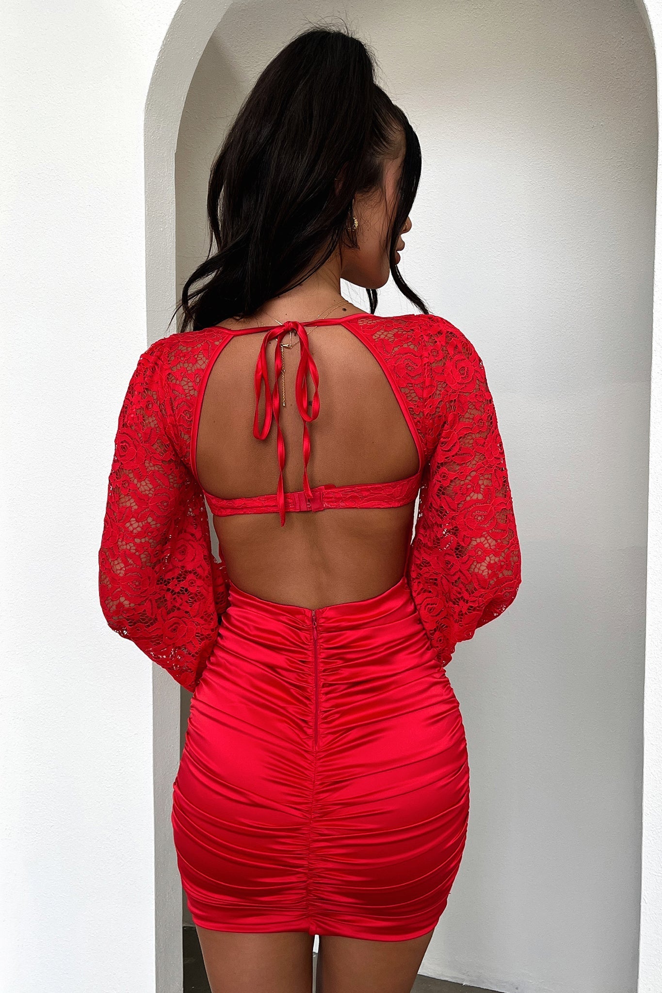 Lirella Mini Dress - Sexy Red Bodycon Dress for Women | Perfect for Night Out, Party, Date Night & Special Occasions