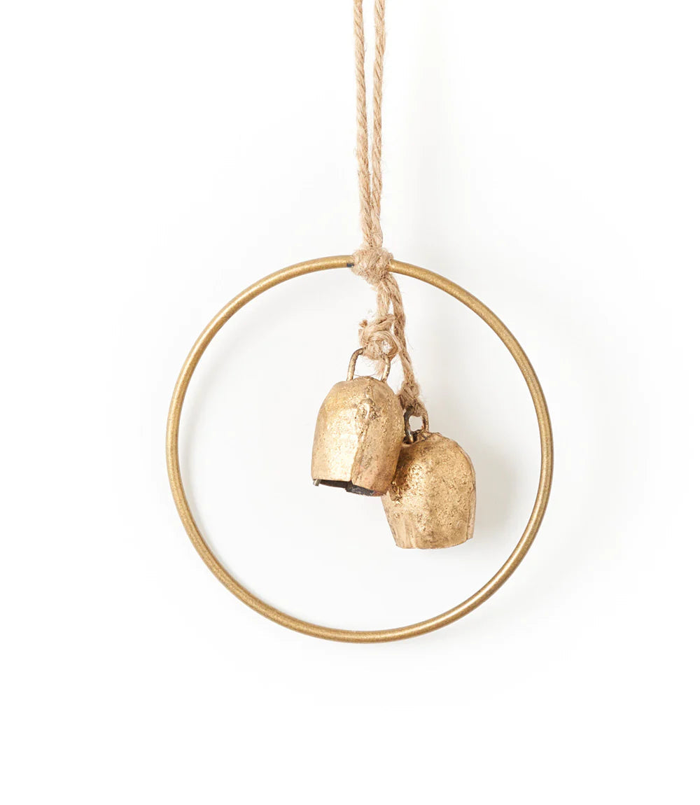 Ethereal Rustic Bell Wind Chime - Handcrafted Outdoor Garden Decor for Relaxation & Meditation | Perfect for Patio, Porch & Backyard Ambiance