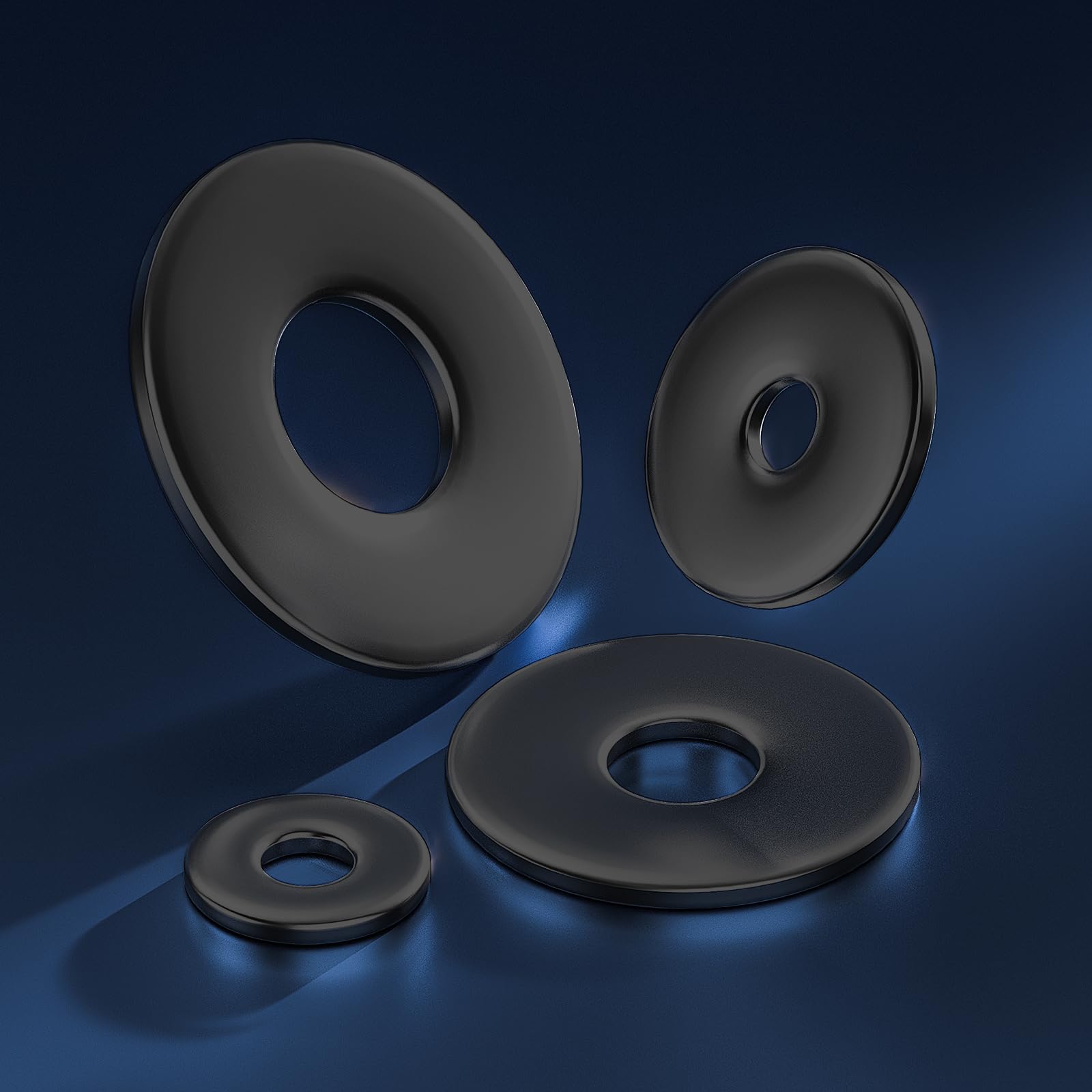 60PCS 304 Stainless Steel Flat Washers - 1/2
