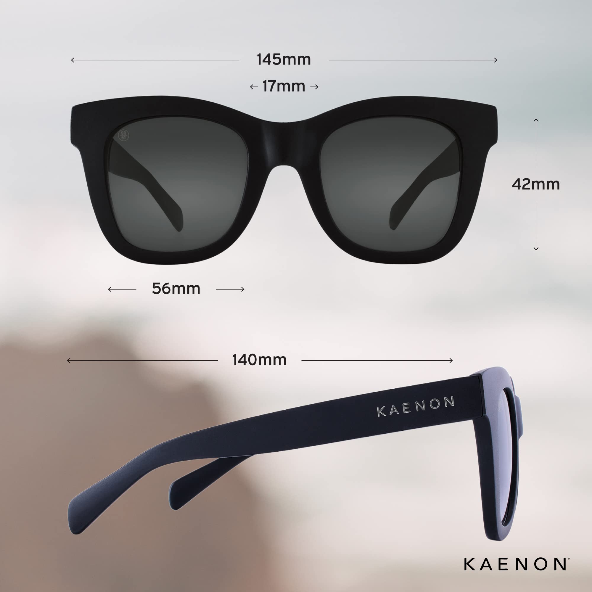 Kaenon Lido Women's Polarized Sunglasses UV Protection - Stylish Fashion Shades for Driving, Beach & Outdoor Activities