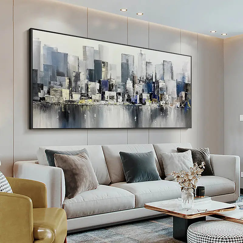 Urban Landscape Painting #UL 007 - Modern Wall Art for Home & Office Decor - Perfect for Living Room, Bedroom or Workspace