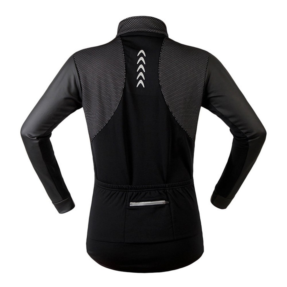 Windproof Thermal Fleece Cycling Jacket for Men & Women - Perfect for Outdoor Biking, Running & Winter Sports