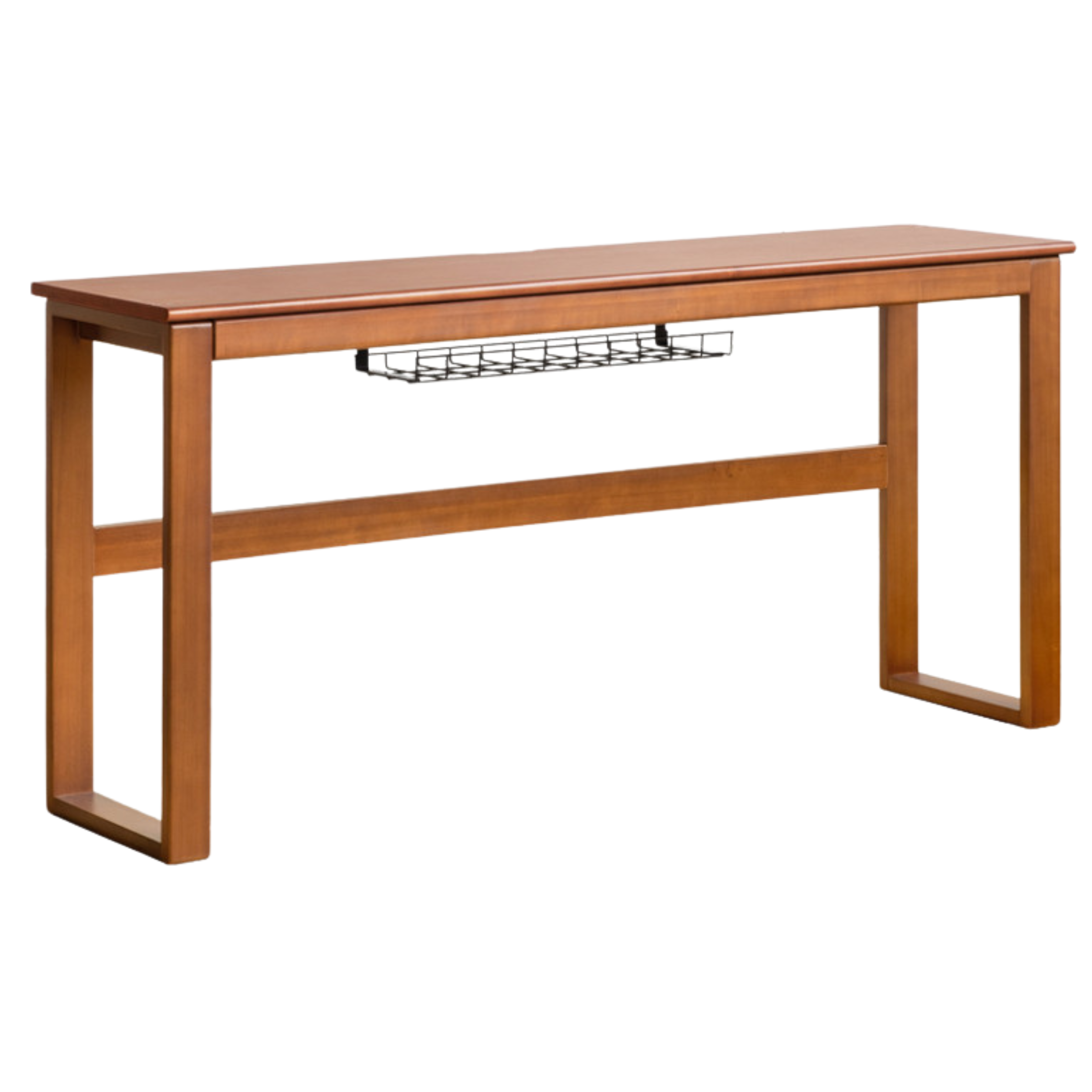 Solid Oak and Poplar Wood Office Desk - Long Executive Workstation for Home & Office - Perfect for Remote Work, Study, and Professional Workspaces