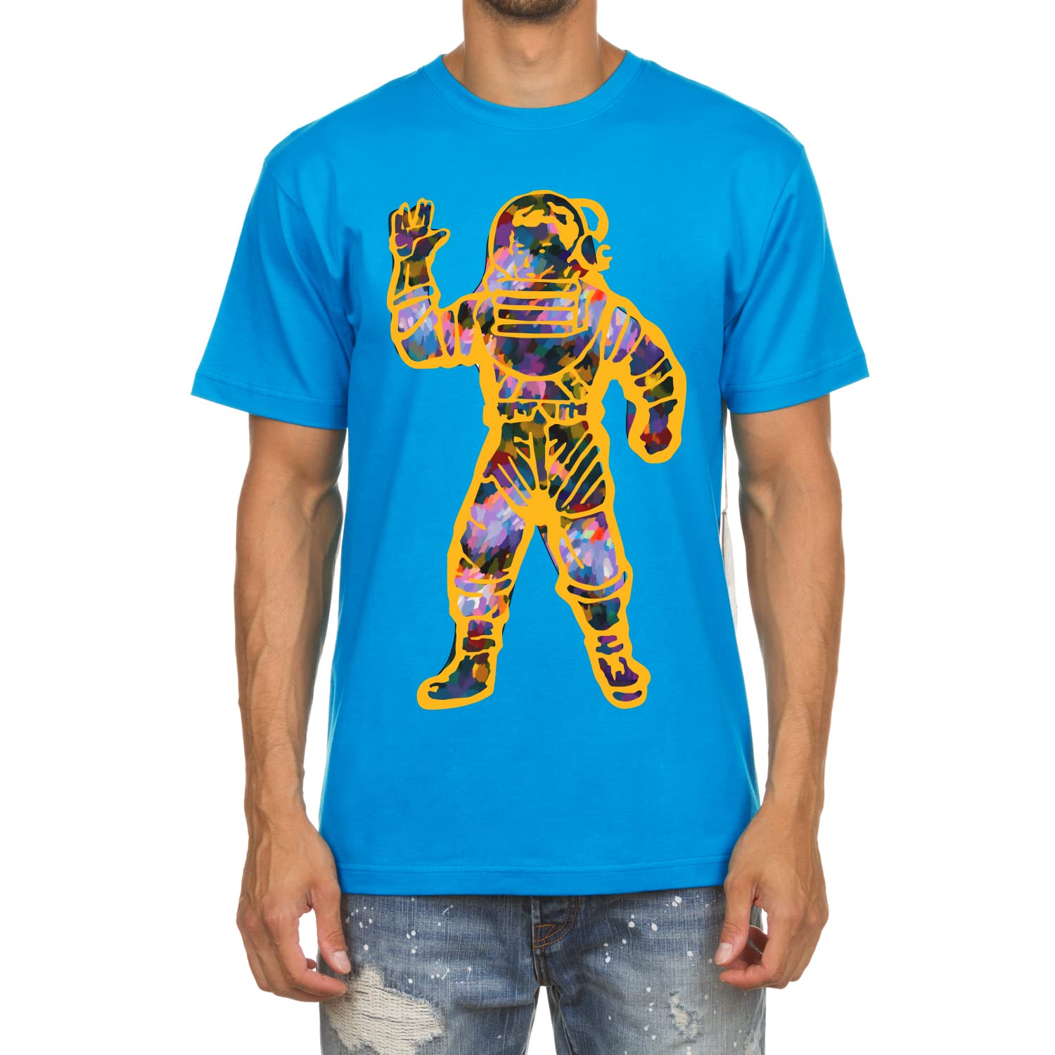 Billionaire Boys Club Men's Crystal Astro Graphic T-Shirt - Short Sleeve Cotton Streetwear Tee for Casual Wear & Hip Hop Fashion