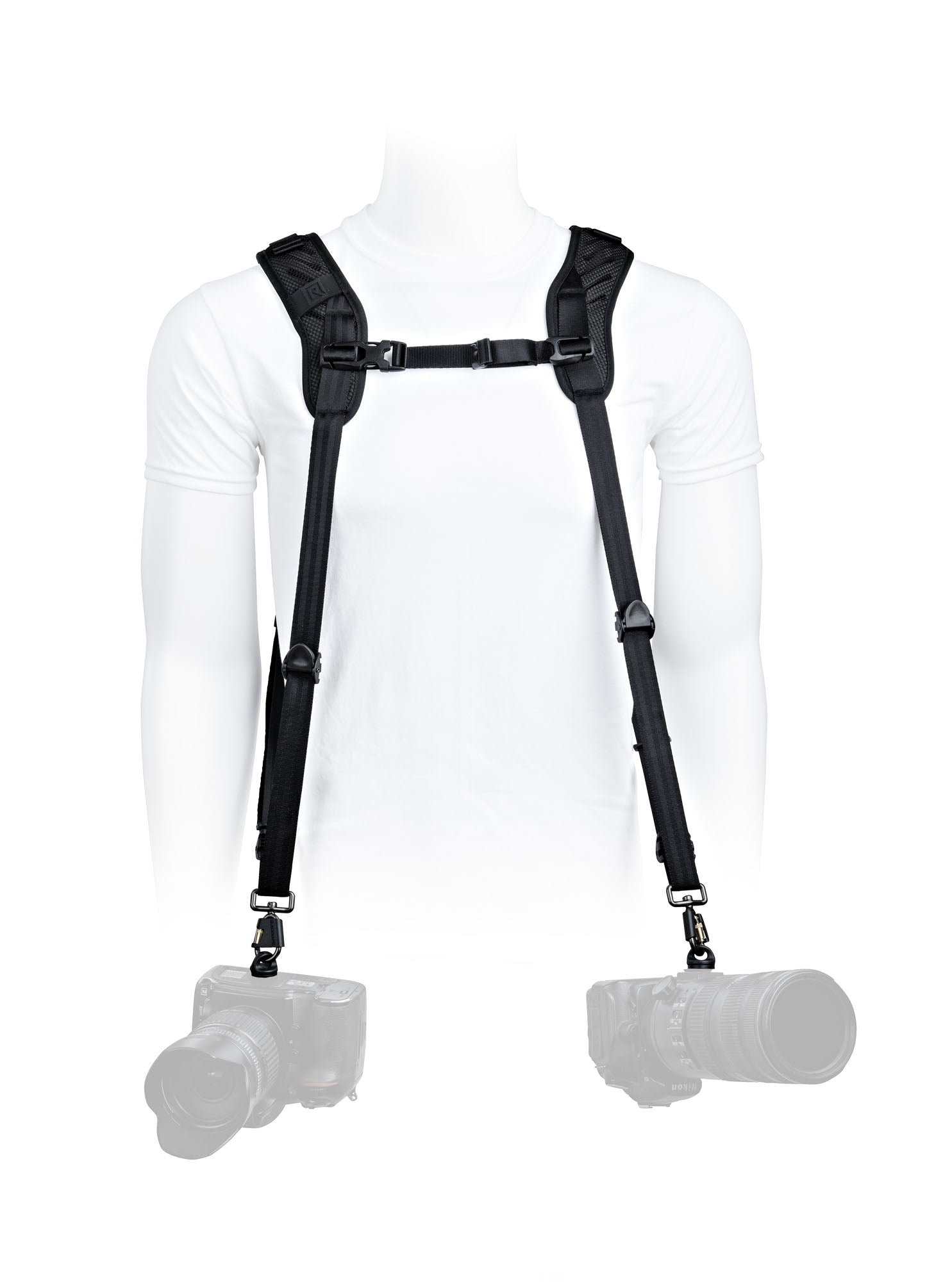 BlackRapid Blackline II Double Camera Harness - Adjustable Dual Strap for DSLR & Mirrorless Cameras - Comfortable Shoulder Support for Photographers & Videographers - Perfect for Weddings, Events & Outdoor Photography