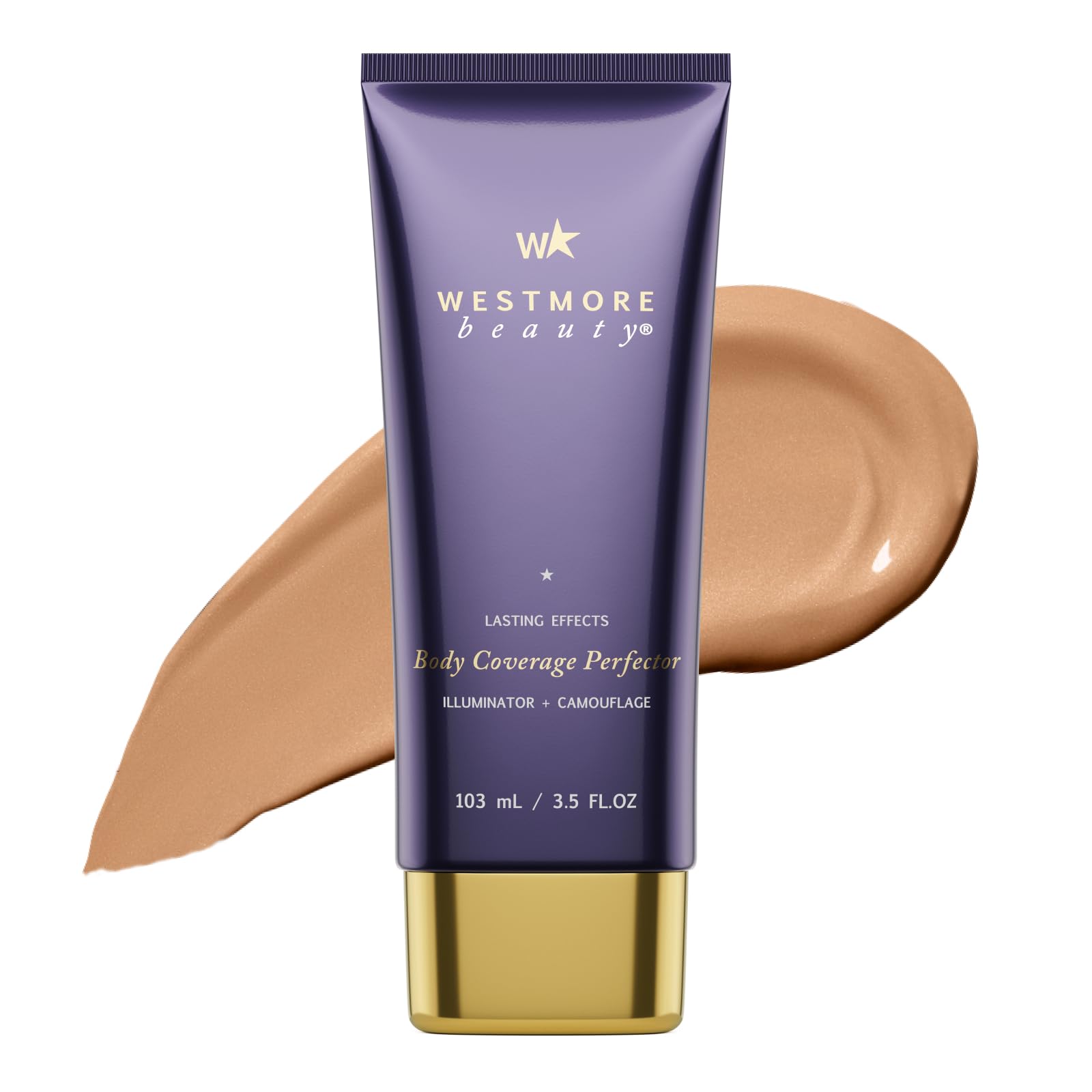 Westmore Beauty Waterproof Body Coverage Perfector - Leg & Body Makeup for Tattoo Cover Up - 7 Oz in Natural Radiance | Long-Lasting Waterproof Formula for Legs, Arms & Body - Perfect for Special Occasions, Weddings & Everyday Wear