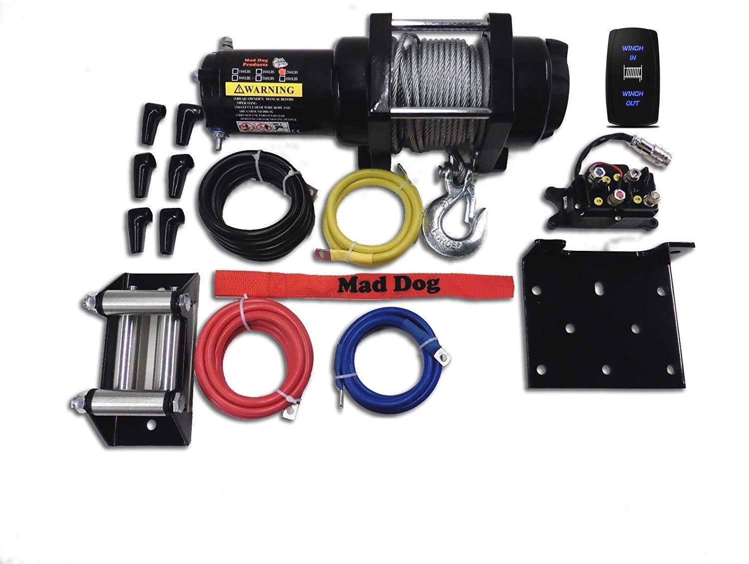 Mad Dog 3500lb Winch Mount Combo for Kawasaki Mule SX/XC 400 (2017-2025) | Heavy Duty ATV/UTV Winch Kit for Off-Roading, Farm & Hunting