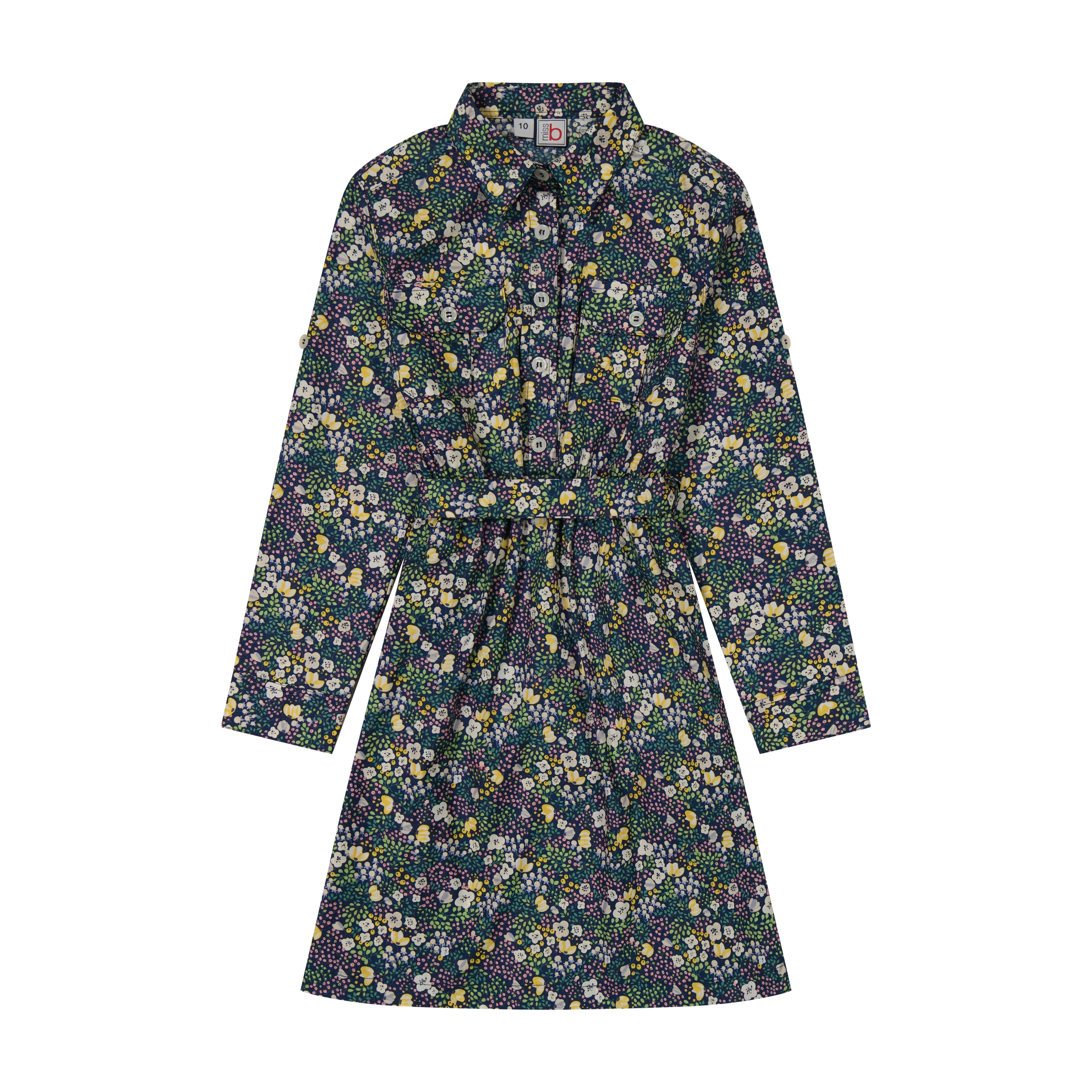 Sloane Girls Camp Shirtdress - Floral Print Fall Dress for Kids | Perfect for School, Playdates & Outdoor Adventures