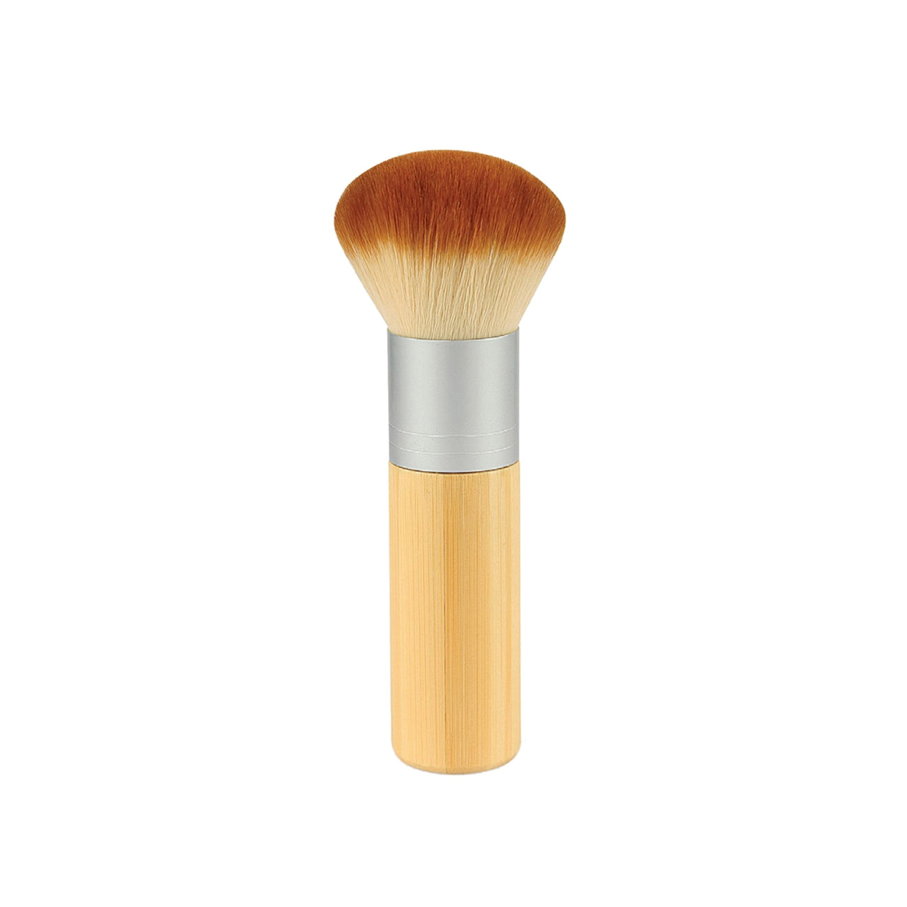 Premium Bamboo Powder & Blush Brush Set - Vegan & Eco-Friendly Makeup Brushes for Flawless Blending - Perfect for Everyday Makeup & Professional Use