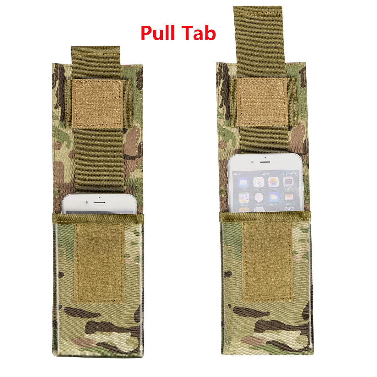 Tactical MOLLE Phone Pouch Holster - Waist Belt Pouch with Quick Release Tab for iPhone 16/15/14/13/12/11 Pro Max - Durable Phone Case for Outdoor, Hiking & Military Use