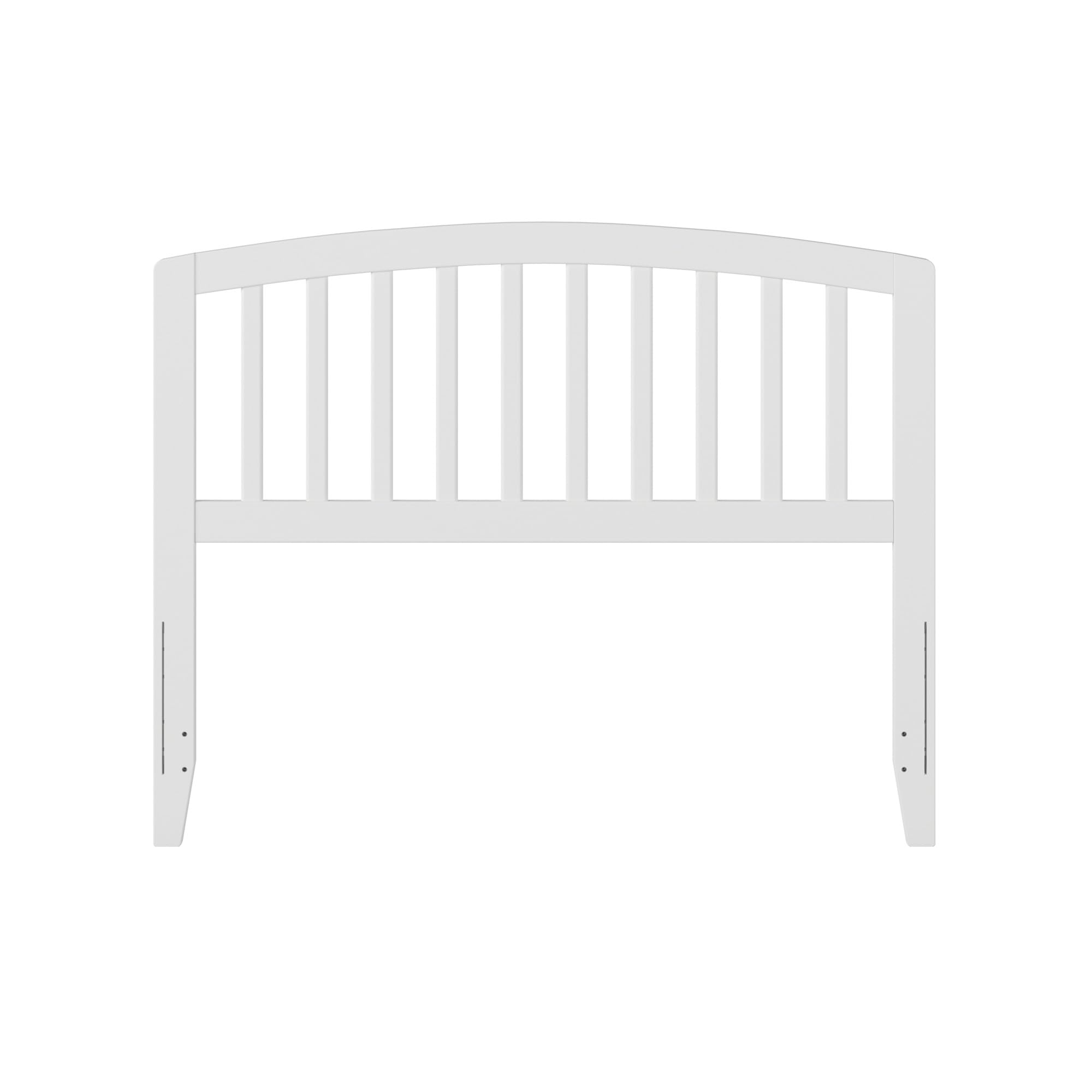 AFI Richmond Full Size Headboard with USB Charging Ports - White Upholstered Bed Frame Headboard for Bedroom Decor & Modern Home Furniture - Perfect for Master Bedrooms, Guest Rooms & Apartments