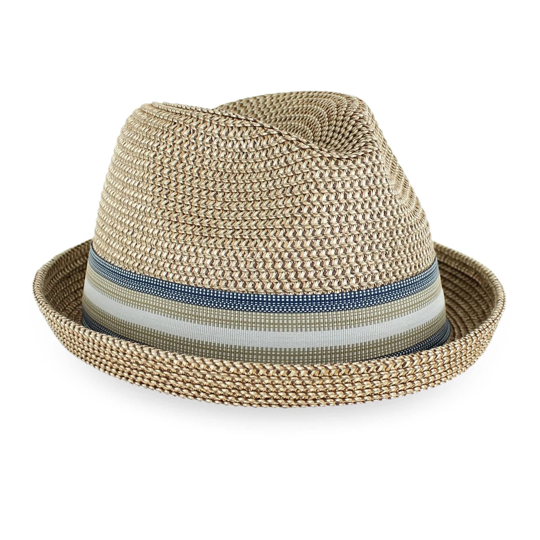 Stylish Belfry Summer Straw Pork Pie Trilby Fedora Hat for Men & Women - Blue, Tan, Black | Perfect for Beach, Outdoor Parties & Casual Wear