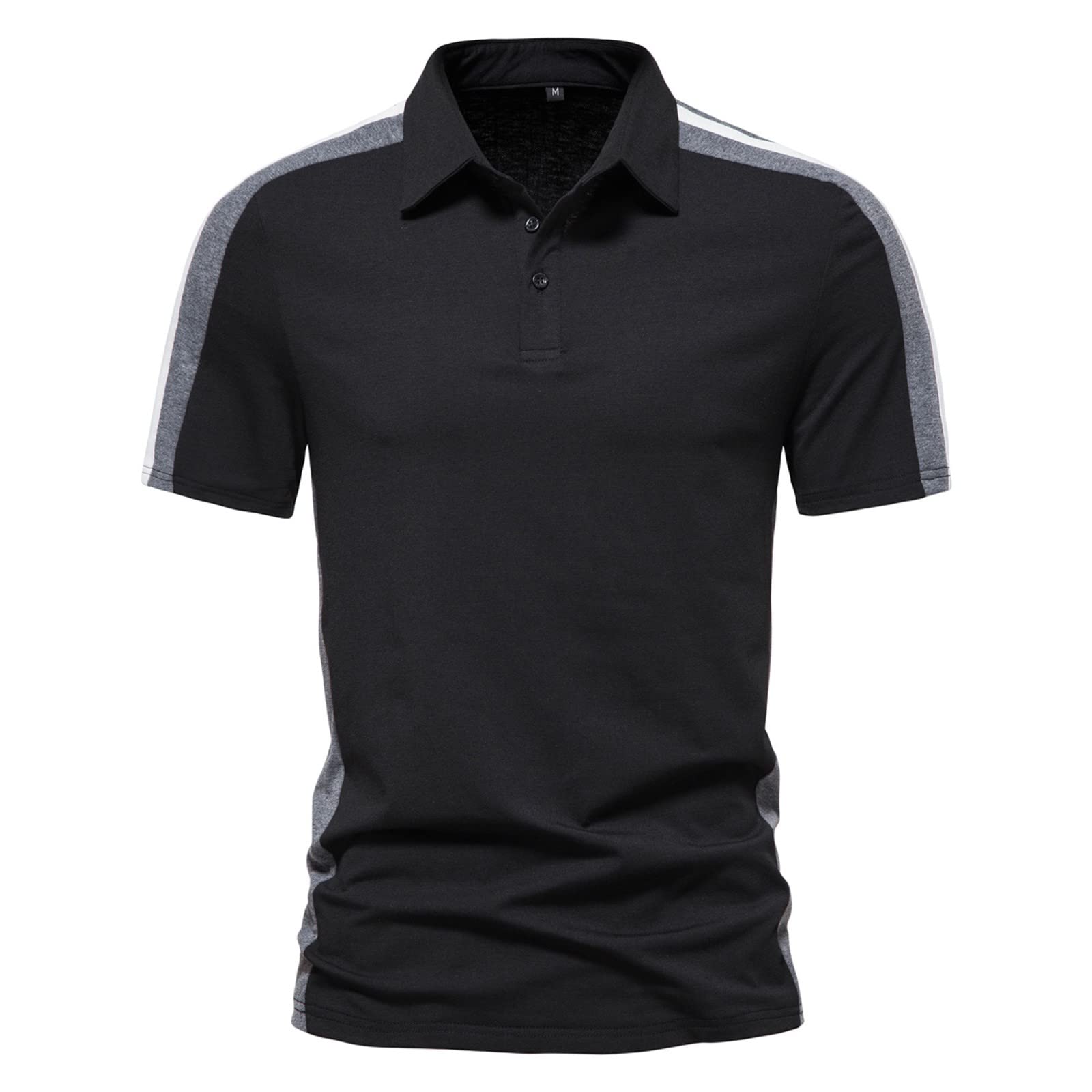 Men's Short Sleeve Cotton Polo Shirts - Casual Summer Tee with Stylish Paisley Floral Print | Perfect for Outdoor Activities, Work & Weekend Wear