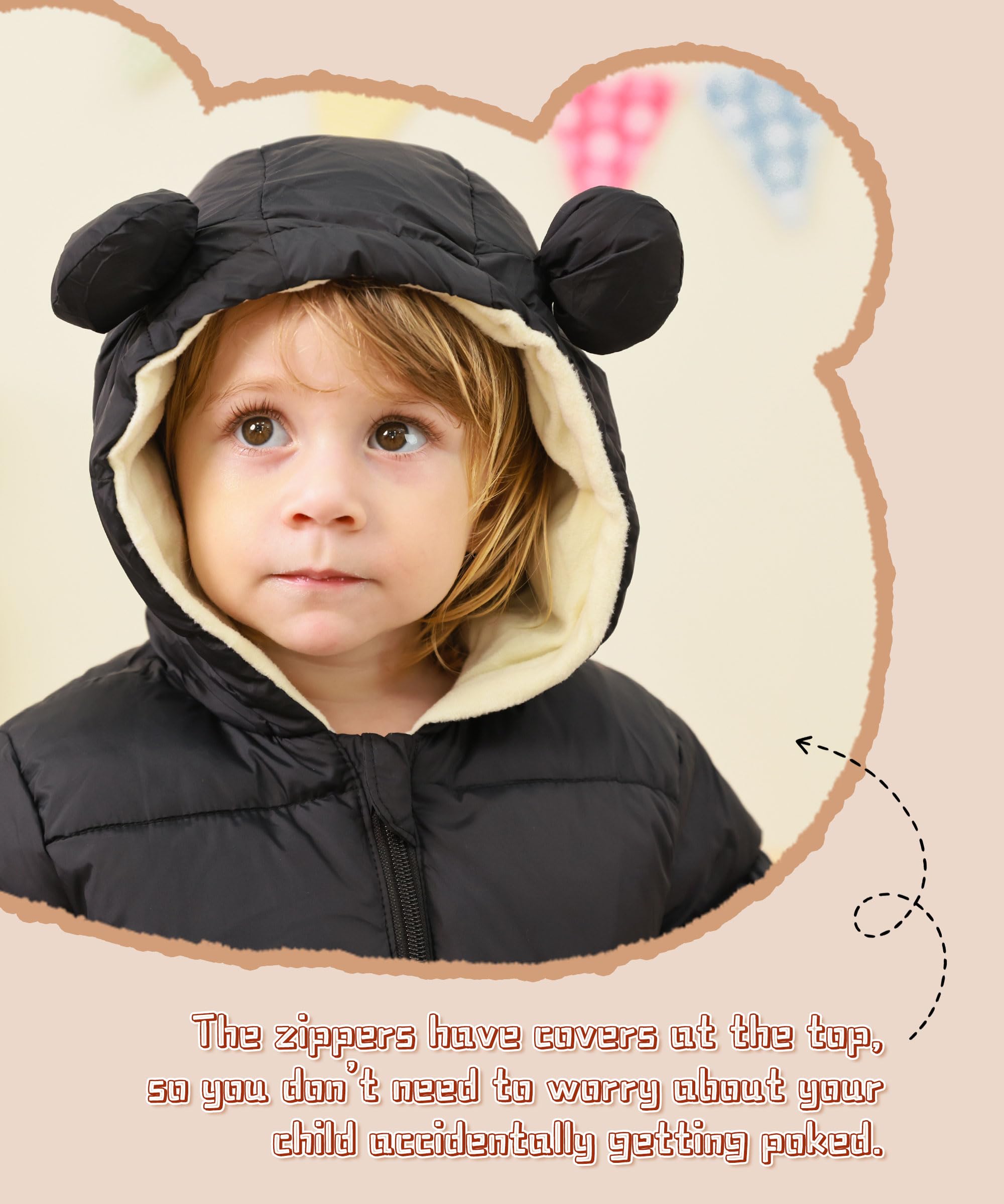 UNIFACO Baby Boys & Girls Winter Snowsuit - Warm Newborn Toddler Winter Coat for Outdoor Play, Snow Day & Cold Weather Adventures