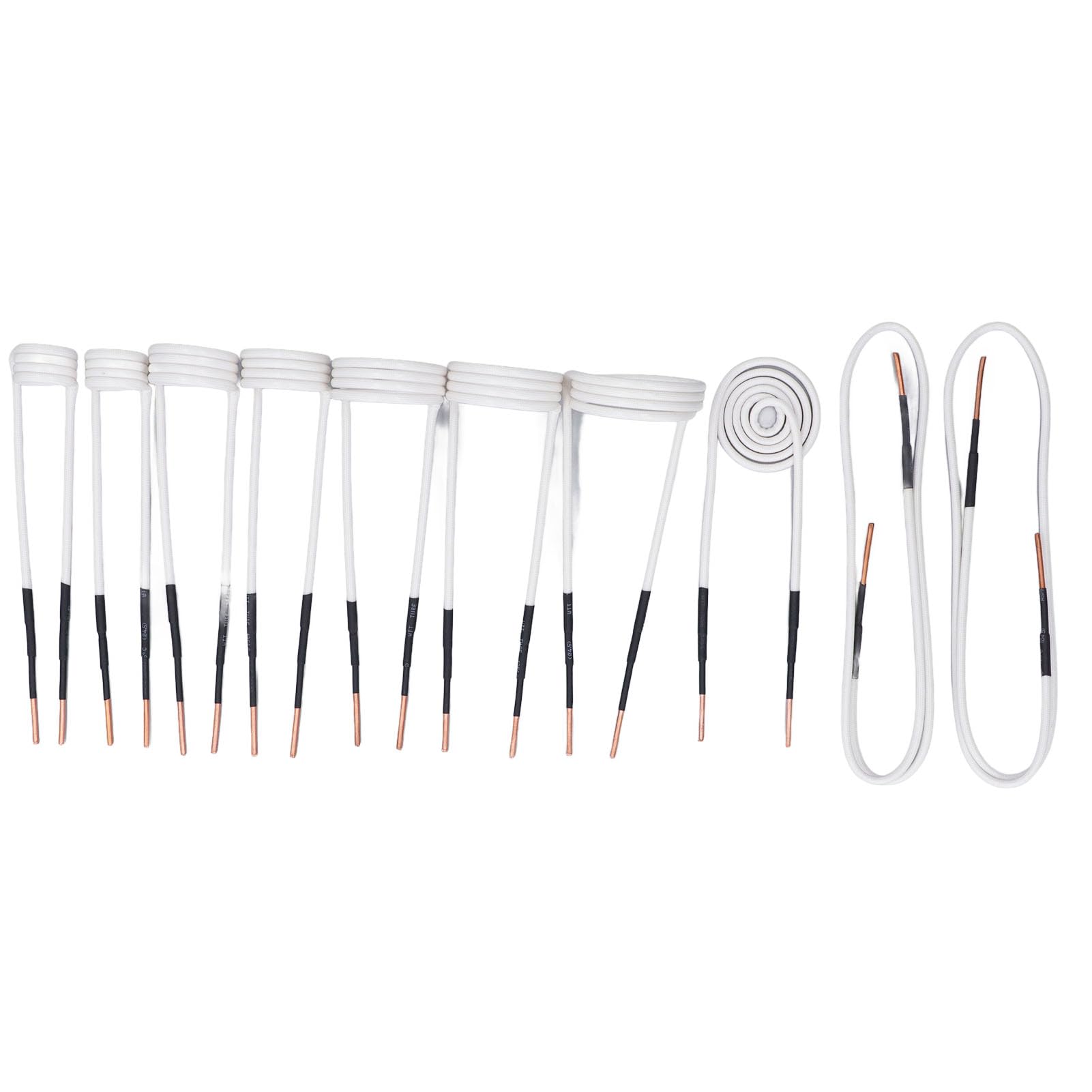 10Pcs 2.5mm Brass Core Induction Heater Coil - Electric Heating Coil for Rusty Nut & Bolt Removal, Gear/Pulley/Bearing Heat Treatment - Perfect for Automotive Repair & Industrial Maintenance