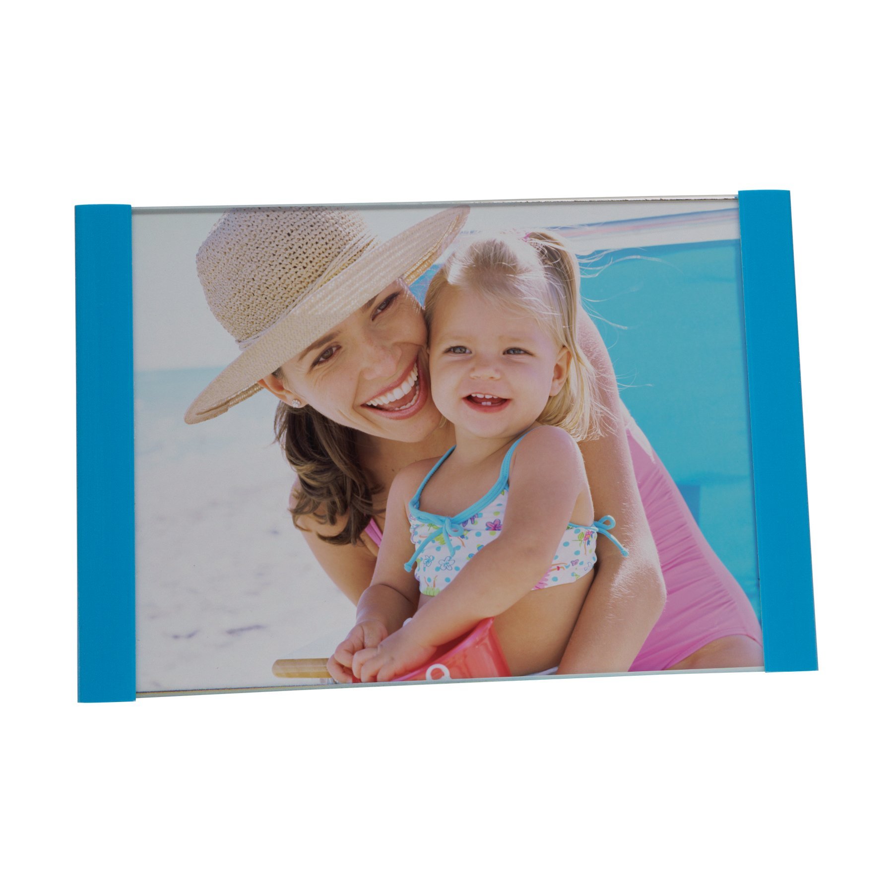 Neil Enterprises 4x6 Inch Blue Clip-In Photo Frames - Bulk Pack of 96 for School, Office & Home Decor - Perfect for Displaying Photos, Artwork & Certificates