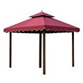 12 Foot Outdoor Market Umbrella with Push Button - Heavy Duty Patio Umbrella for Garden, Deck, Backyard, Pool & Beach - Perfect for Shade in Hot Summer Days