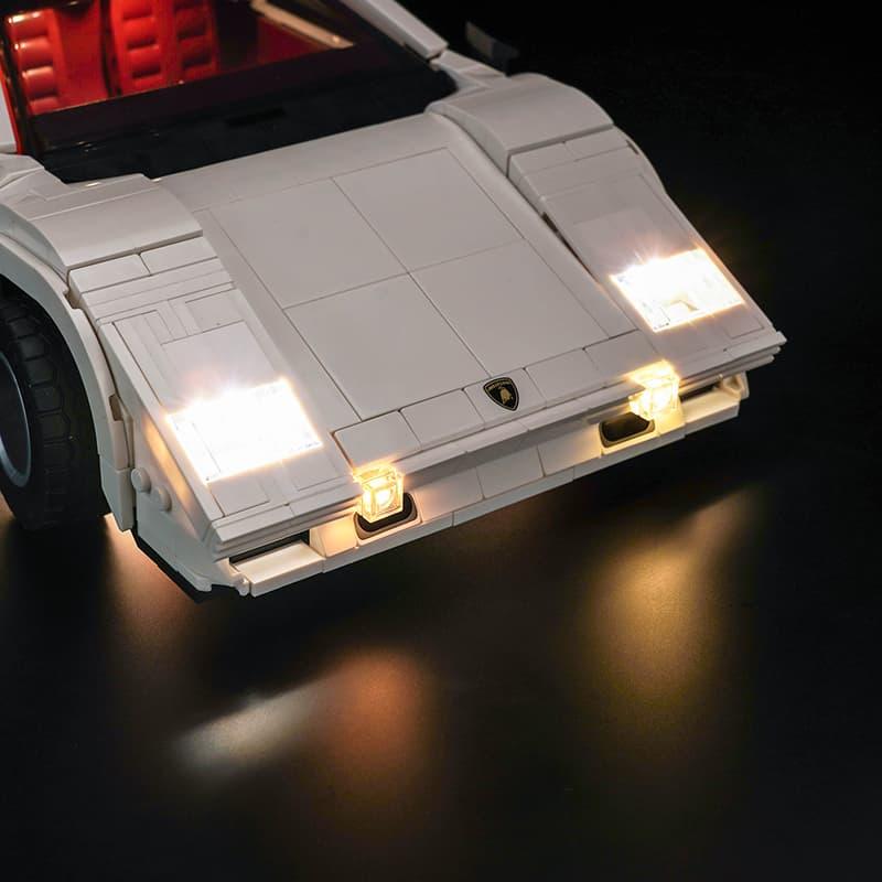 LEGO Lamborghini Countach 5000 Quattrovalvole 10337 Light Kit - LED Lighting Set for LEGO Technic Model Car - Perfect for Display & Nighttime Showcase