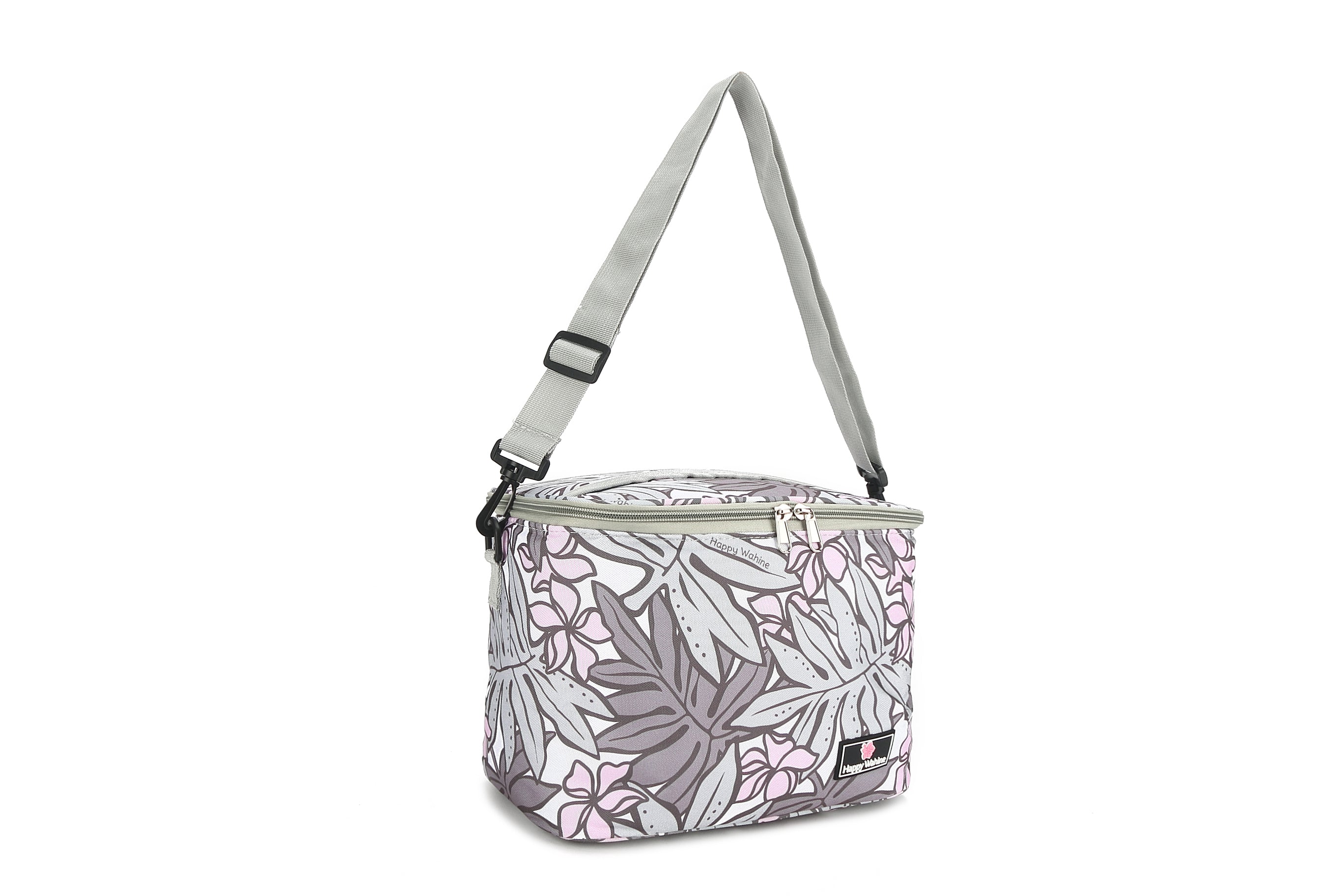 Premium Insulated Cooler Tote Bag - Medium Size, Stylish Laua'e Grey - Perfect for Beach Picnics, Camping & Outdoor Adventures