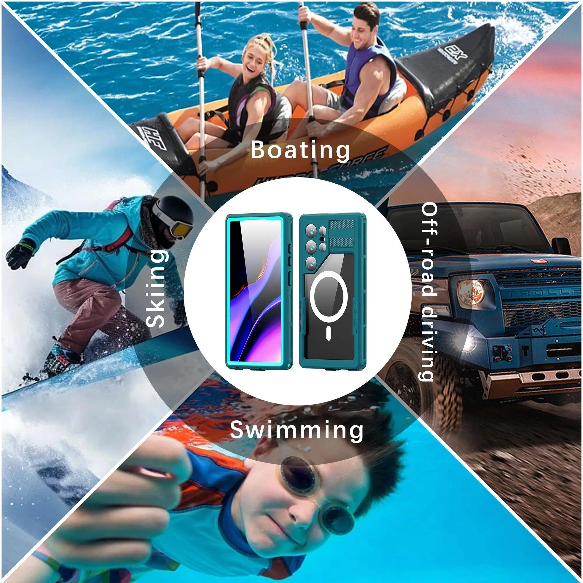 Samsung Galaxy S24 IP68 Waterproof Case - Shockproof, Dustproof, Military-Grade Protection for Outdoor, Swimming, and Extreme Sports
