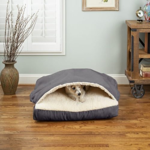 Cozy Cave Square Dog Bed - Soft & Warm Pet Bed for Small to Medium Dogs - Multiple Colors Available - Perfect for Indoor Use & Crate Training