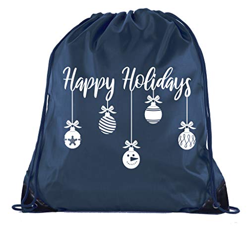 Happy Holidays-Navy