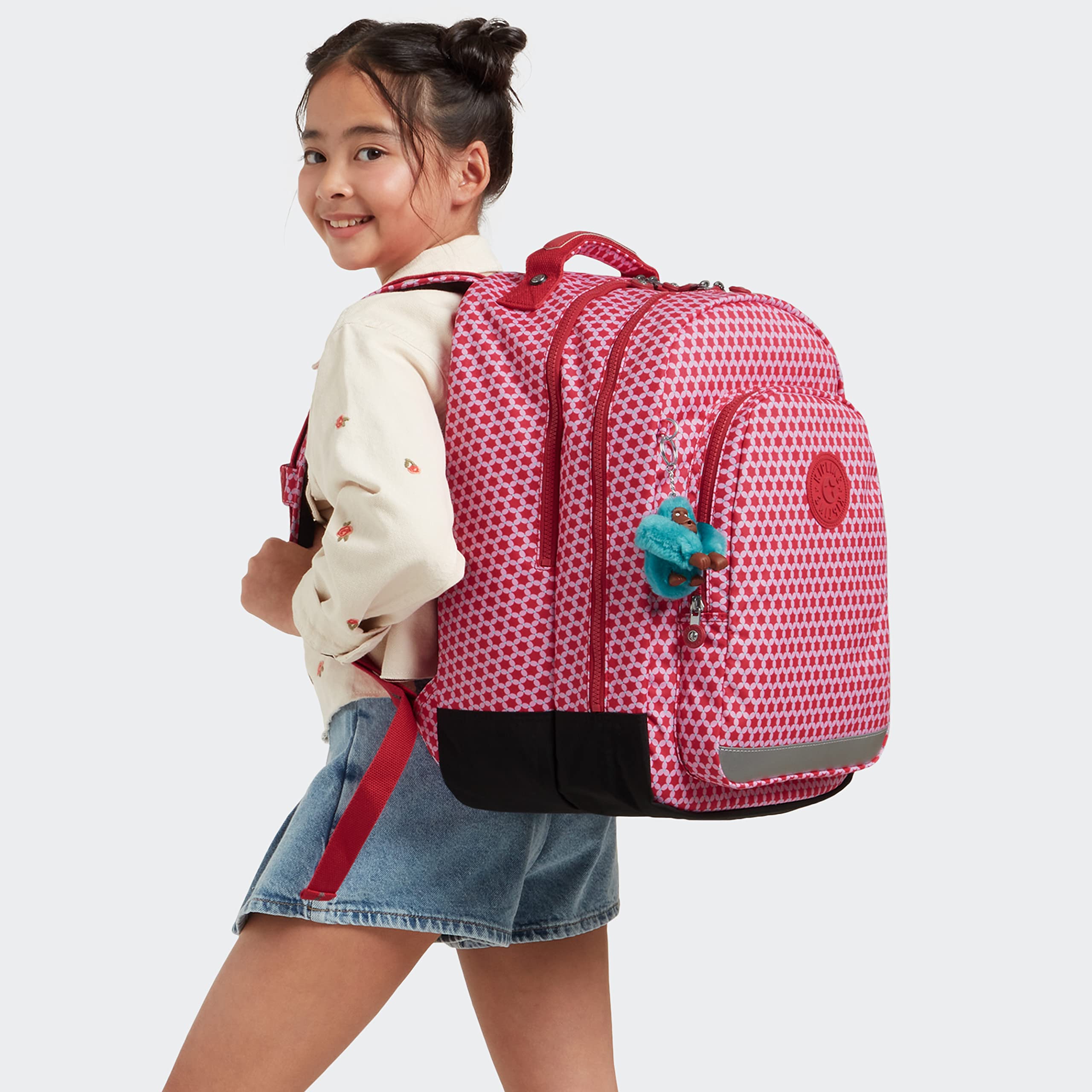 Kipling CLASS ROOM Medium Backpack for Women & Teens - Lightweight School Bag with Laptop Compartment | Perfect for College, Travel & Everyday Use