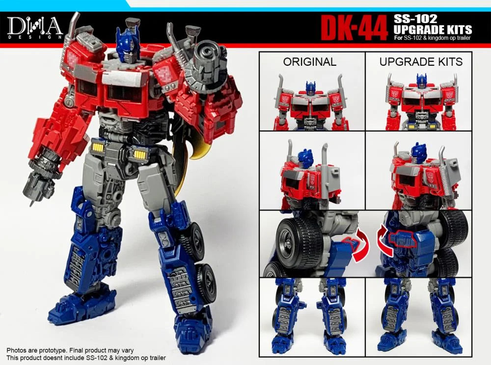DNA Design DK 44 Upgrade Kit for Transformers Studio Series SS 102 Optimus Prime - Enhance Your Collectible Figure with Premium Accessories for Display & Photography
