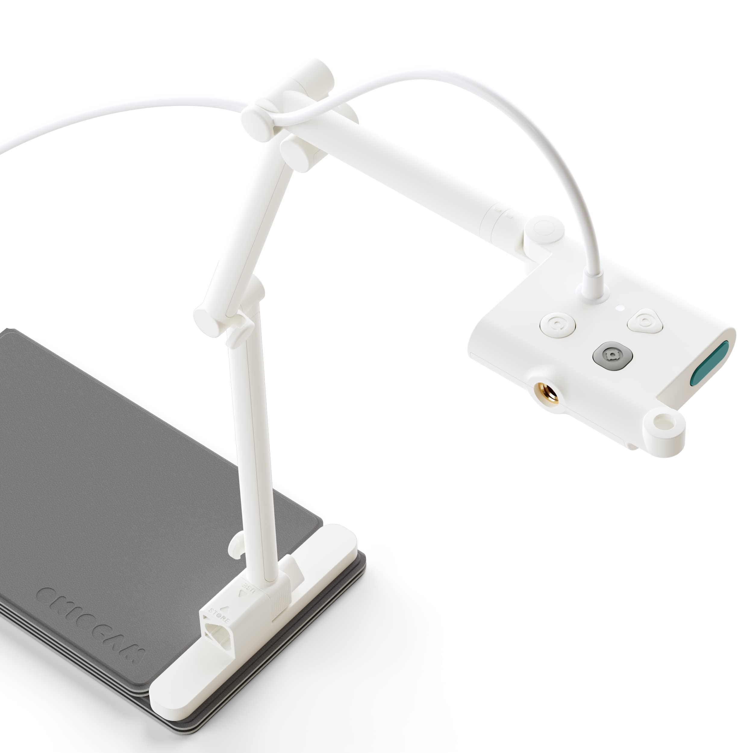 OKIOCAM S-4K 8MP Webcam & Document Camera 2-in-1 with OKIOPoint Smart Visual Pointer - 4K Ultra HD Document Camera for Online Teaching, Remote Learning, Video Conferencing on PC, Mac & Chromebooks