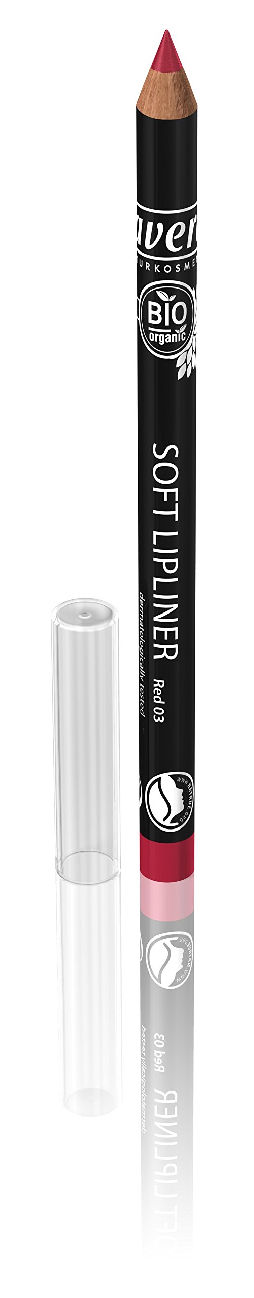 Lavera Red Lip Liner Pencil - Ultra-Smooth Creamy Long-Lasting Vegan & Organic Lip Makeup - Perfect for Everyday Wear, Date Night & Special Occasions