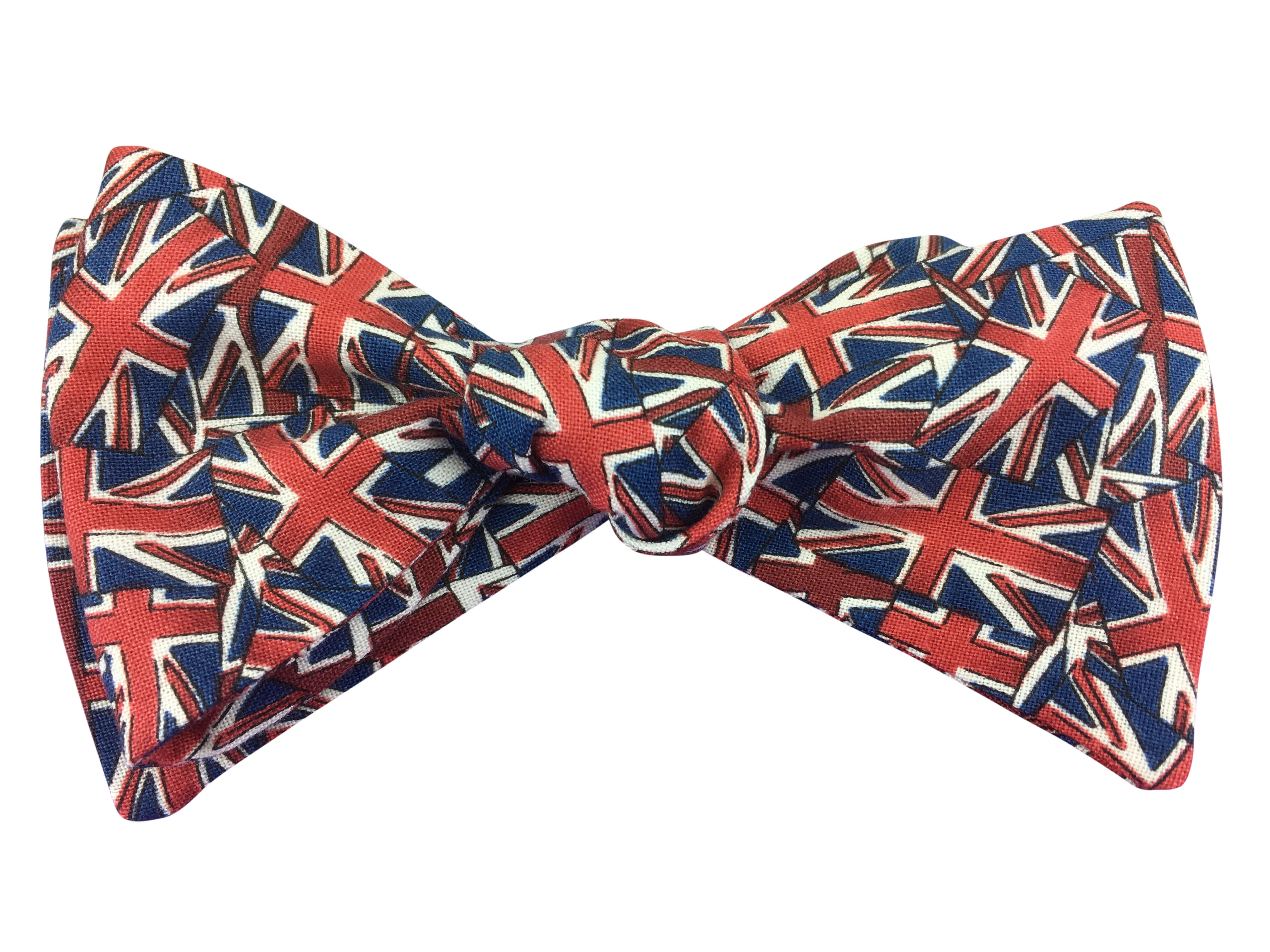 Union Jack Bow Tie - British Flag Pattern Adjustable Necktie for Men & Women - Perfect for Weddings, Parties & Patriotic Events