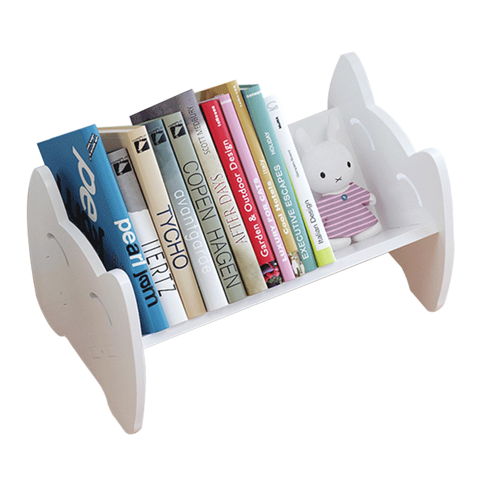 Kids Bookshelf - Mini Desktop Bookshelf with Tilted Shelf for Desk, Tabletop Book Organizer & Storage Rack for Home, Office, Living Room - Perfect for Kids' Room, Study Desk & Small Space Organization