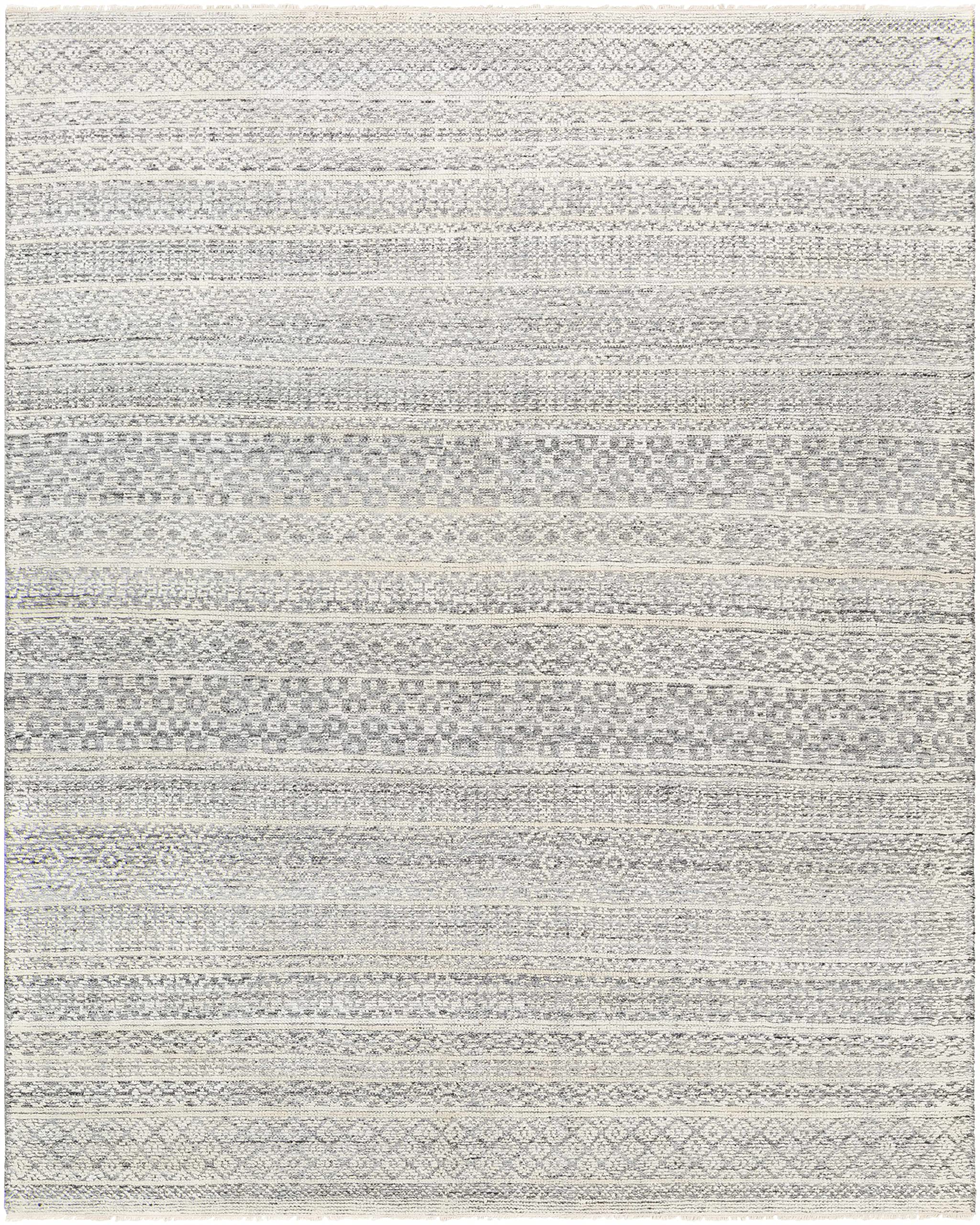 Hauteloom Wessington Wool Area Rug - Traditional Gray & Beige 8'10