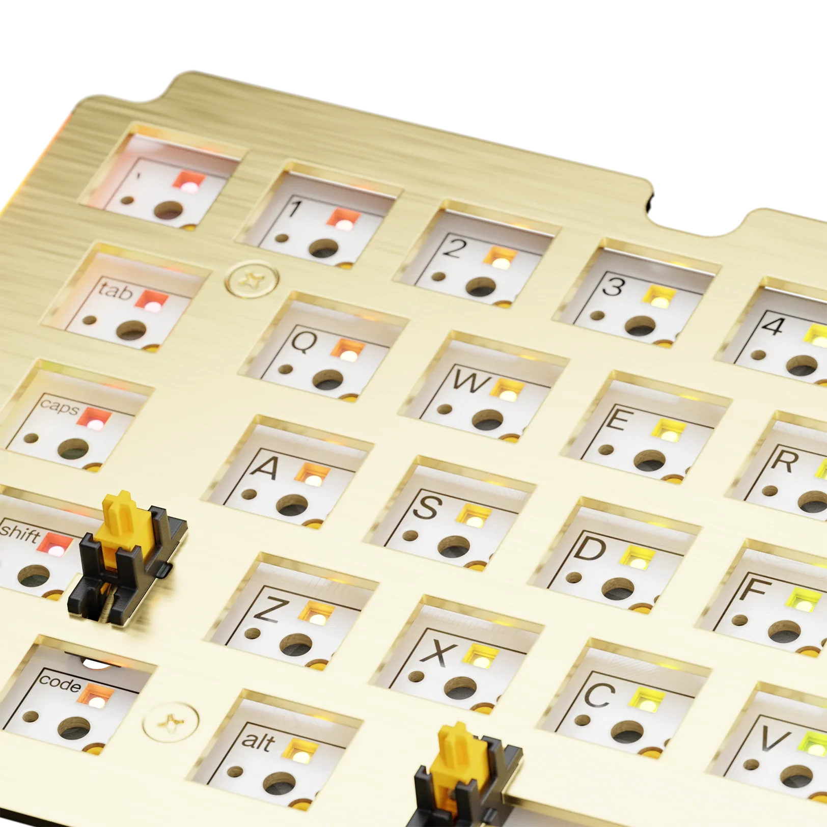 GMMK 3 65% ANSI Brass Switch Plate - Premium Keyboard Upgrade for Mechanical Gaming & Typing Enthusiasts | Perfect for PC, Mac & Custom Builds