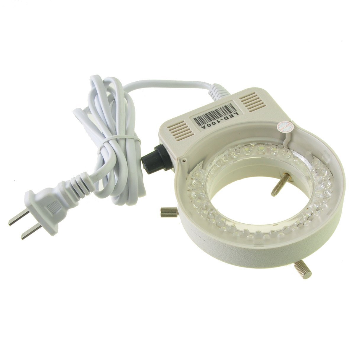 AmScope LED-80S 80 LED Microscope Ring Light with Dimmer for Lab & Inspection