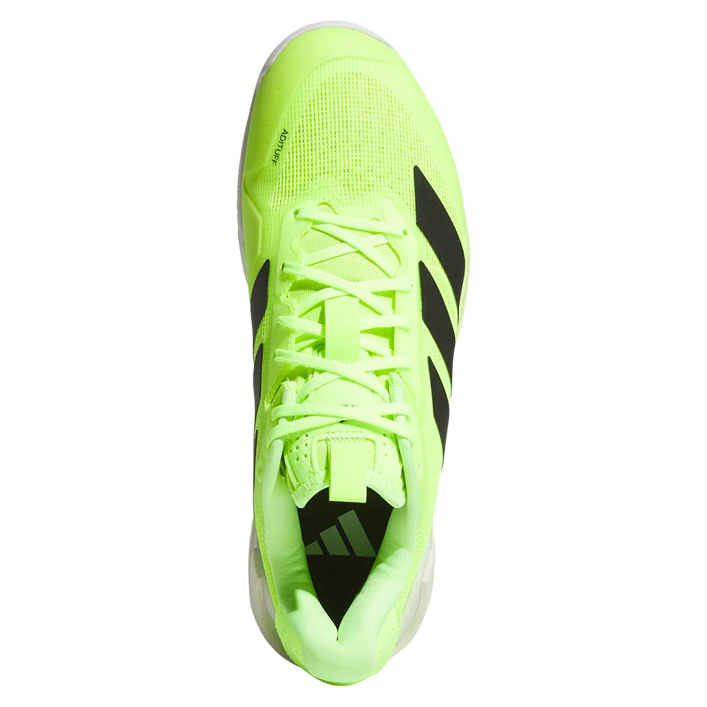 Adizero Ubersonic 5 Men's Tennis Shoes - Lightweight Performance Court Shoes in Lucid Lemon & Core Black | Perfect for Competitive Matches & Training Sessions