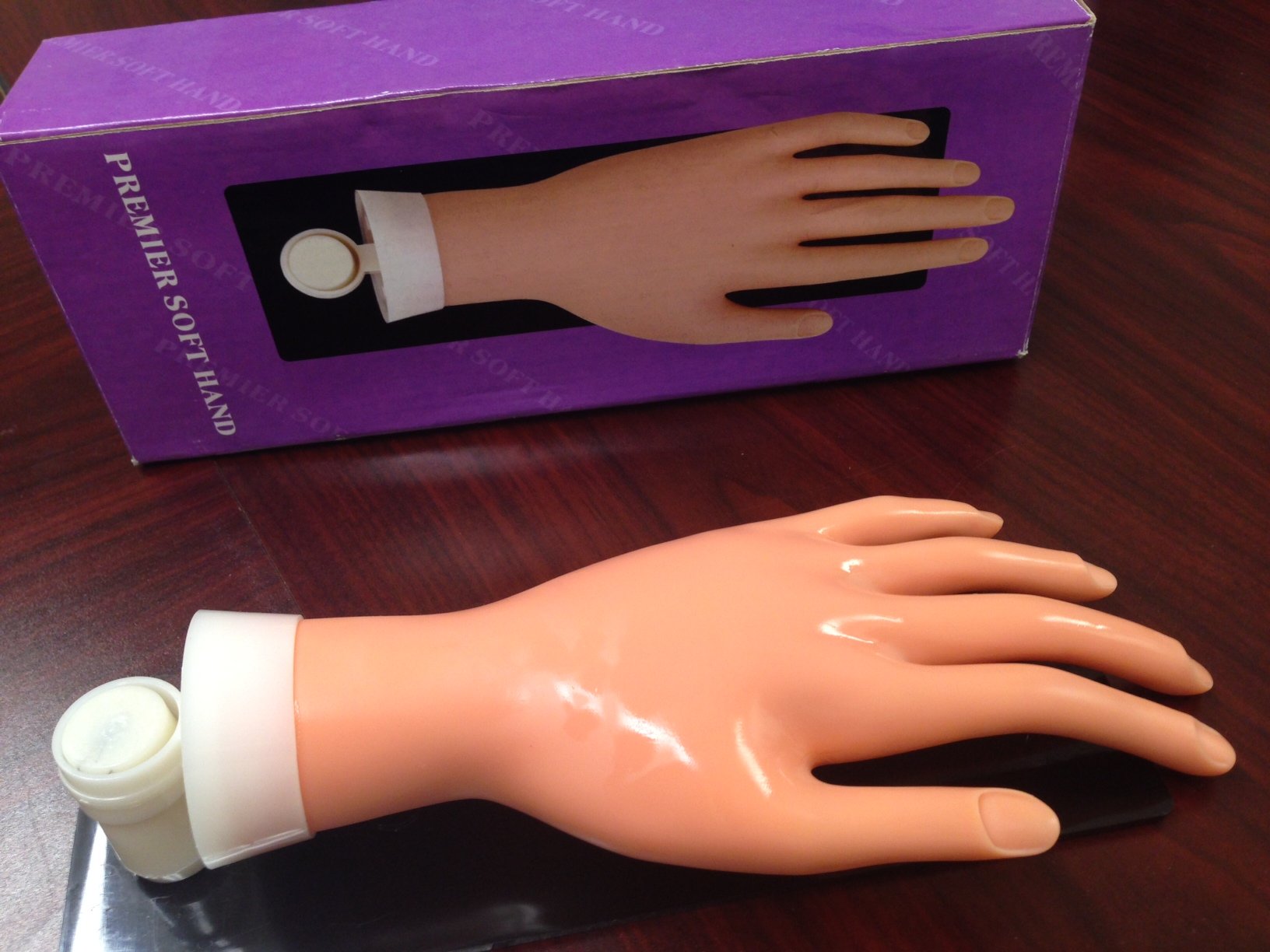 Flexible Practice Manicure Nails Hand Model with Bendable Fingers - Perfect for Nail Art Training, Salon Practice & DIY Manicure at Home
